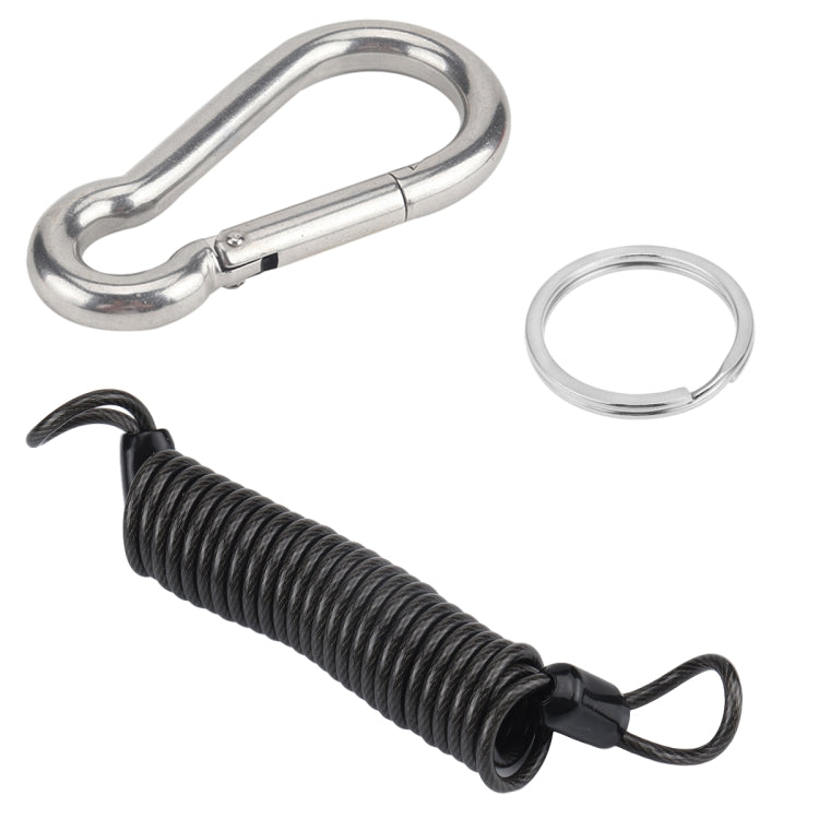 Cavo a strappo per fune di sicurezza a molla per rimorchio per camper, M8 x 80mm, M10 x 100mm
