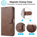 Custodia portafoglio in pelle per Samsung Galaxy S21 5G