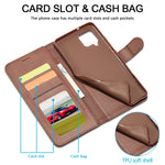 Custodia portafoglio in pelle per Samsung Galaxy S21 5G
