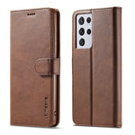 Custodia portafoglio in pelle per Samsung Galaxy S21 5G