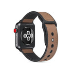 Cinturino in TPU in pelle incollata per Apple Watch Series 6 e SE e 5 e 4 40 mm / 3 e 2 e 1 38 mm