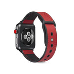 Cinturino in TPU in pelle incollata per Apple Watch Series 6 e SE e 5 e 4 40 mm / 3 e 2 e 1 38 mm