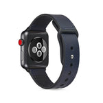 Cinturino in TPU in pelle incollata per Apple Watch Series 6 e SE e 5 e 4 40 mm / 3 e 2 e 1 38 mm