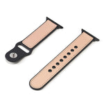 Cinturino in TPU in pelle incollata per Apple Watch Series 6 e SE e 5 e 4 44 mm / 3 e 2 e 1 42 mm