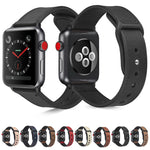 Cinturino in TPU in pelle incollata per Apple Watch Series 6 e SE e 5 e 4 44 mm / 3 e 2 e 1 42 mm