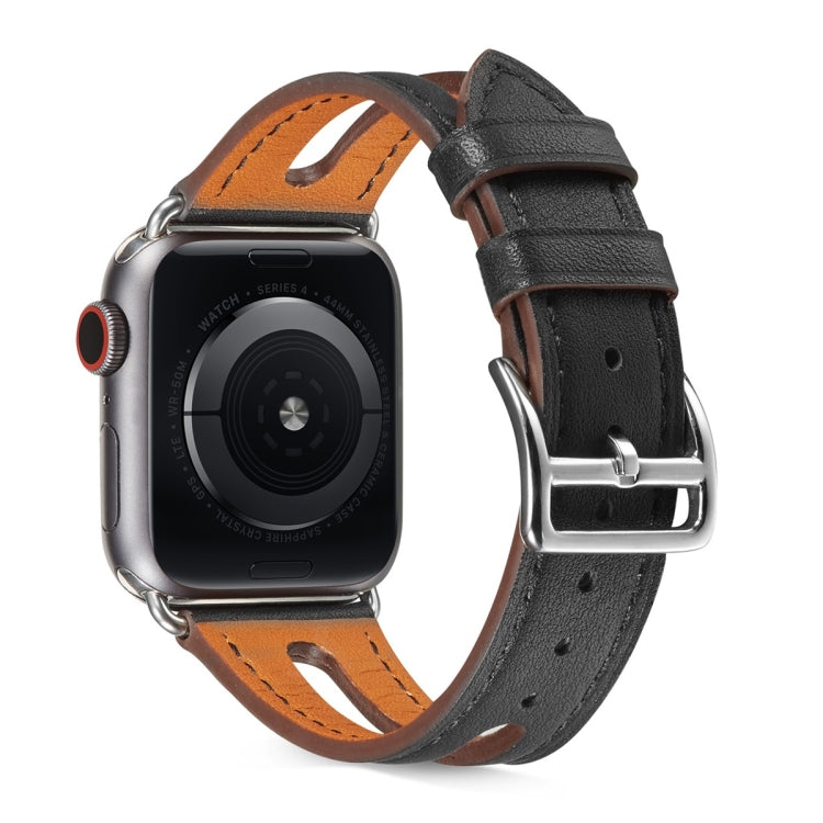 Cinturino in pelle pieno fiore per Apple Watch Series 6 e SE e 5 e 4 40 mm / 3 e 2 e 1 38 mm