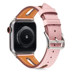 Cinturino in pelle pieno fiore per Apple Watch Series 6 e SE e 5 e 4 40 mm / 3 e 2 e 1 38 mm