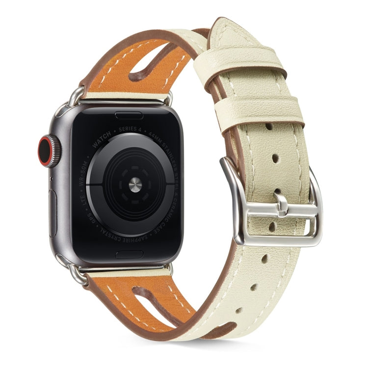 Cinturino in pelle pieno fiore per Apple Watch Series 6 e SE e 5 e 4 40 mm / 3 e 2 e 1 38 mm