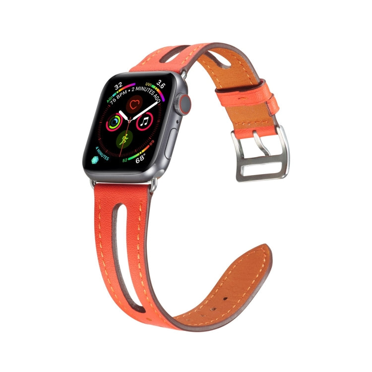Cinturino in pelle di alta qualità per Apple Watch Series 6 e SE e 5 e 4 44 mm / 3 e 2 e 1 42 mm