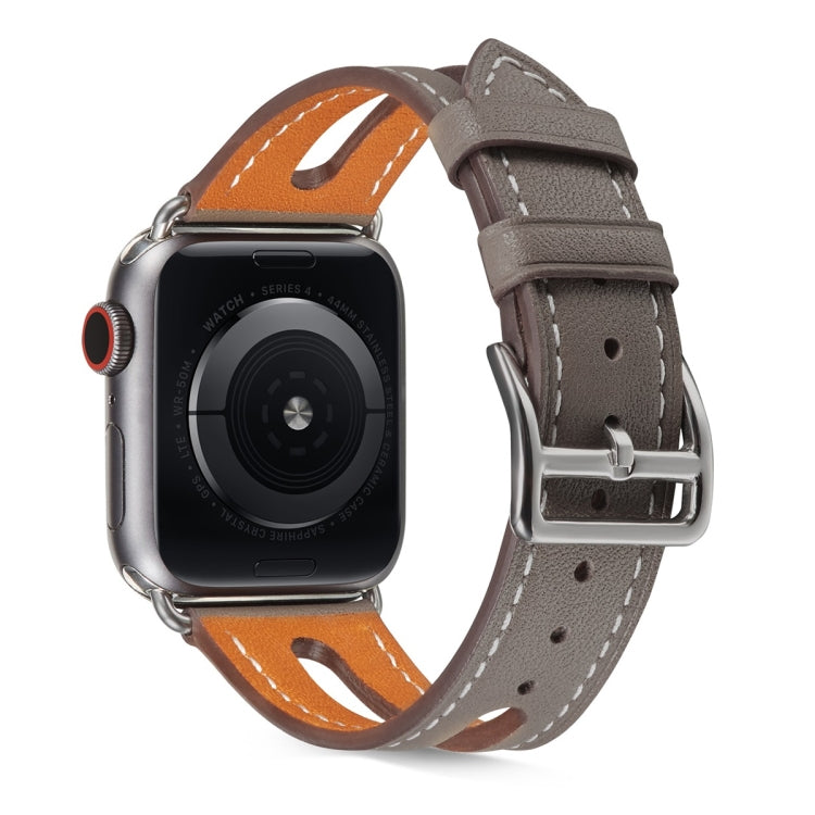 Cinturino in pelle di alta qualità per Apple Watch Series 6 e SE e 5 e 4 44 mm / 3 e 2 e 1 42 mm