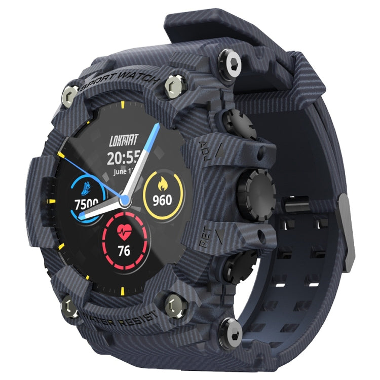 Lokmat ATTACK Smartwatch con schermo LCD TFT da 1,28 pollici, supporto monitor del sonno / cardiofrequenzimetro / monitor della pressione sanguigna, ATTACK