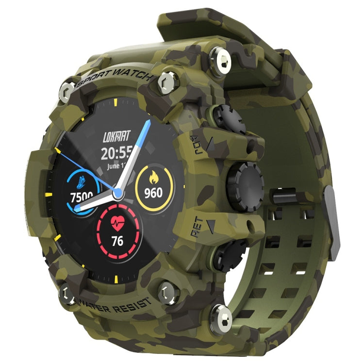 Lokmat ATTACK Smartwatch con schermo LCD TFT da 1,28 pollici, supporto monitor del sonno / cardiofrequenzimetro / monitor della pressione sanguigna, ATTACK