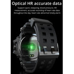 Lokmat ATTACK Smartwatch con schermo LCD TFT da 1,28 pollici, supporto monitor del sonno / cardiofrequenzimetro / monitor della pressione sanguigna, ATTACK