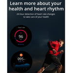 Lokmat ATTACK Smartwatch con schermo LCD TFT da 1,28 pollici, supporto monitor del sonno / cardiofrequenzimetro / monitor della pressione sanguigna, ATTACK