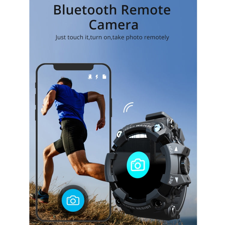 Lokmat ATTACK Smartwatch con schermo LCD TFT da 1,28 pollici, supporto monitor del sonno / cardiofrequenzimetro / monitor della pressione sanguigna, ATTACK