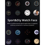 Lokmat ATTACK Smartwatch con schermo LCD TFT da 1,28 pollici, supporto monitor del sonno / cardiofrequenzimetro / monitor della pressione sanguigna, ATTACK