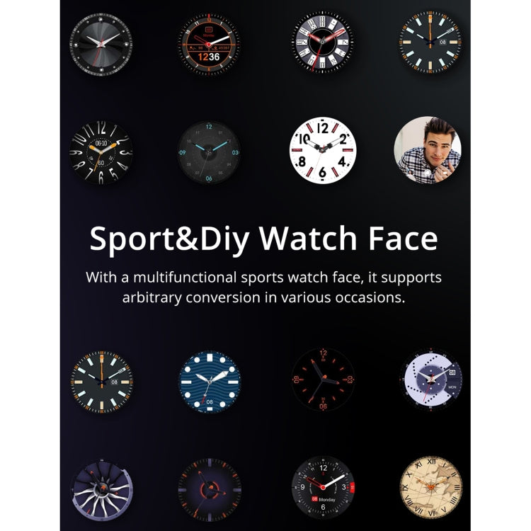 Lokmat ATTACK Smartwatch con schermo LCD TFT da 1,28 pollici, supporto monitor del sonno / cardiofrequenzimetro / monitor della pressione sanguigna, ATTACK