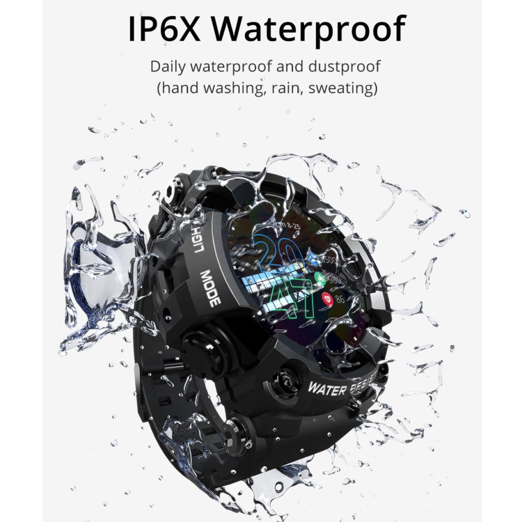 Lokmat ATTACK Smartwatch con schermo LCD TFT da 1,28 pollici, supporto monitor del sonno / cardiofrequenzimetro / monitor della pressione sanguigna, ATTACK