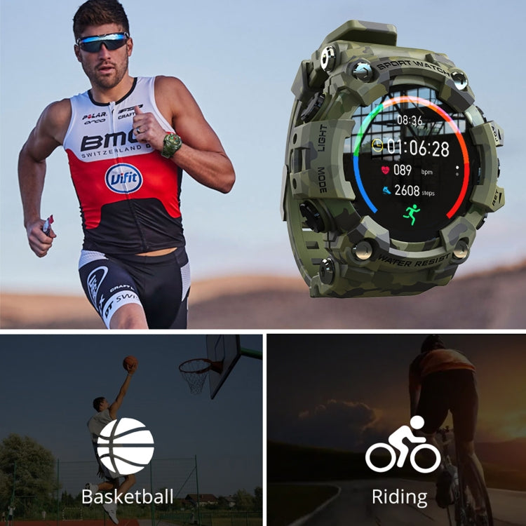 Lokmat ATTACK Smartwatch con schermo LCD TFT da 1,28 pollici, supporto monitor del sonno / cardiofrequenzimetro / monitor della pressione sanguigna, ATTACK