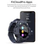 Lokmat ATTACK Smartwatch con schermo LCD TFT da 1,28 pollici, supporto monitor del sonno / cardiofrequenzimetro / monitor della pressione sanguigna, ATTACK