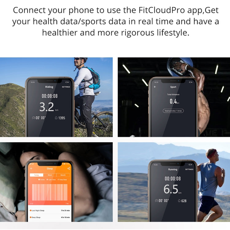 Lokmat ATTACK Smartwatch con schermo LCD TFT da 1,28 pollici, supporto monitor del sonno / cardiofrequenzimetro / monitor della pressione sanguigna, ATTACK