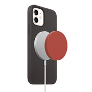 Custodia protettiva in silicone per caricabatterie wireless Magsafe, Pink, Black, Red, Grey, Wine Red, Green, Warm White, Light Purple, Dark Blue