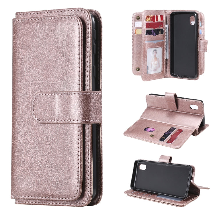 Custodia portafoglio in pelle con fibbia magnetica per Samsung