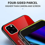 Custodia in vetro colorato per iPhone 11 Pro e 11 Pro Max