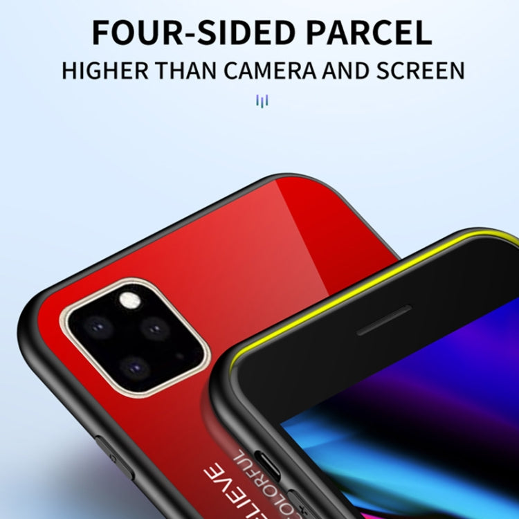 Custodia in vetro colorato per iPhone 11 Pro e 11 Pro Max