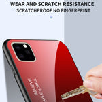 Custodia in vetro colorato per iPhone 11 Pro e 11 Pro Max
