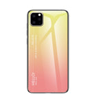 Custodia in vetro colorato per iPhone 11 Pro e 11 Pro Max