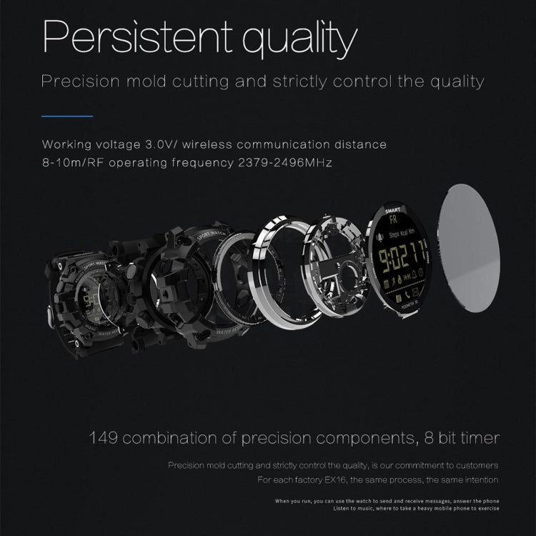 Lokmat MK16 Smartwatch impermeabile con schermo LCD