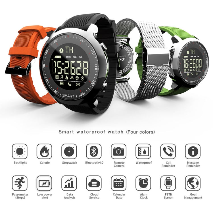 Lokmat MK18 Schermo circolare da 1,1 pollici IP68 Orologio intelligente impermeabile, Promemoria informazioni di supporto / Telecamera remota / Monitor movimento a piedi