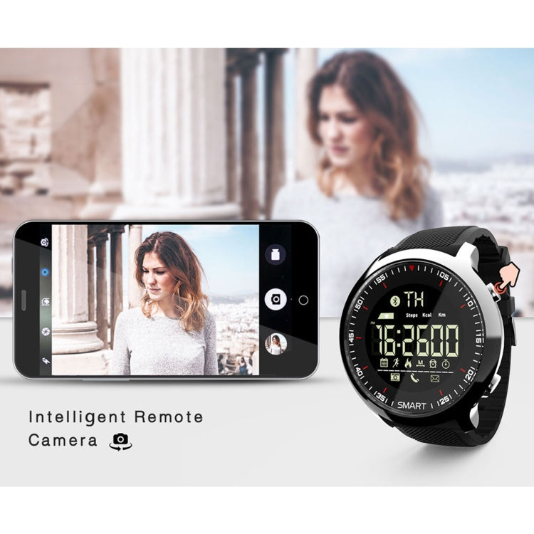 Lokmat MK18 Schermo circolare da 1,1 pollici IP68 Orologio intelligente impermeabile, Promemoria informazioni di supporto / Telecamera remota / Monitor movimento a piedi