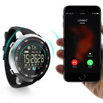 Lokmat MK18 Schermo circolare da 1,1 pollici IP68 Orologio intelligente impermeabile, Promemoria informazioni di supporto / Telecamera remota / Monitor movimento a piedi