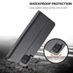 Custodia portafoglio in pelle per Samsung Galaxy A12