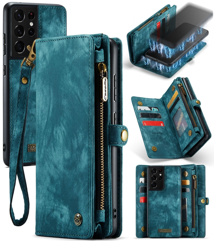 Custodia portafoglio in pelle per Samsung Galaxy S21 Ultra