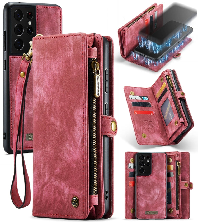 Custodia portafoglio in pelle per Samsung Galaxy S21 Ultra