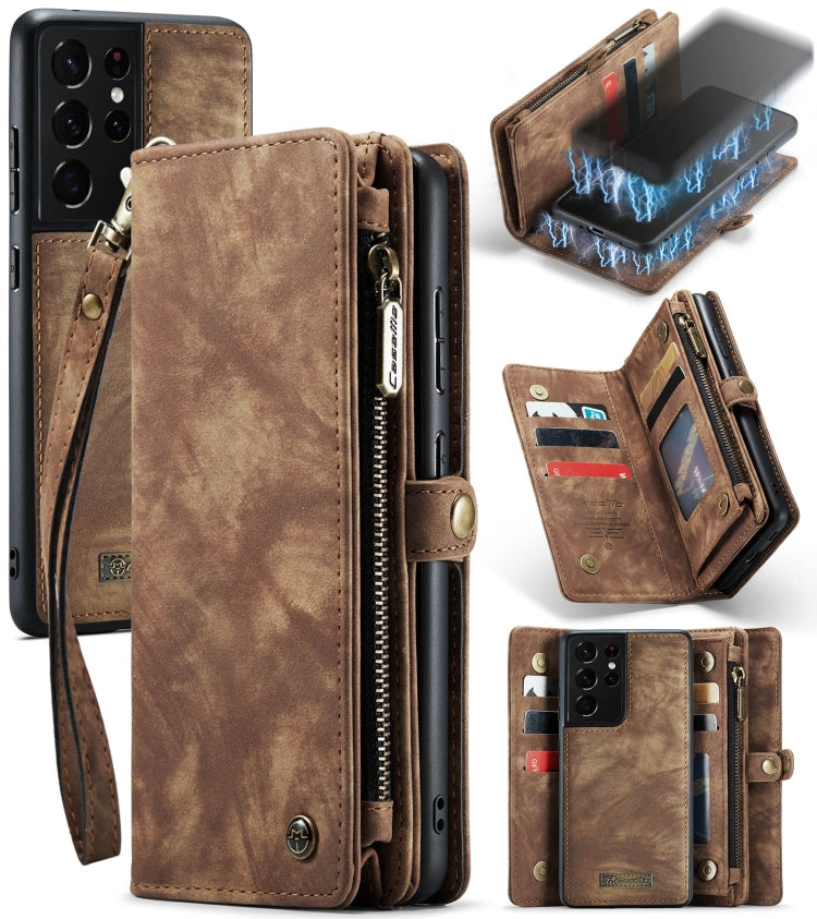 Custodia portafoglio in pelle per Samsung Galaxy S21 Ultra