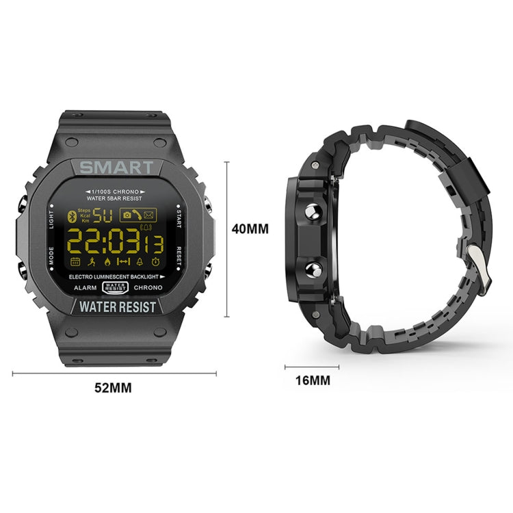 Lokmat MK22 Schermo LCD FSTN da 1,21 pollici Orologio intelligente impermeabile da 50 m, Promemoria informazioni di supporto / Telecamera remota / Registrazione sportiva