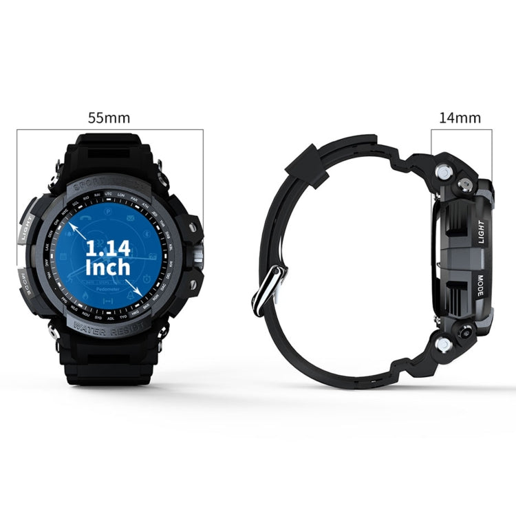 Lokmat MK28 Schermo FSTN da 1,4 pollici IP68 Orologio intelligente impermeabile, Promemoria informazioni di supporto / Telecamera remota / Registrazione sportiva