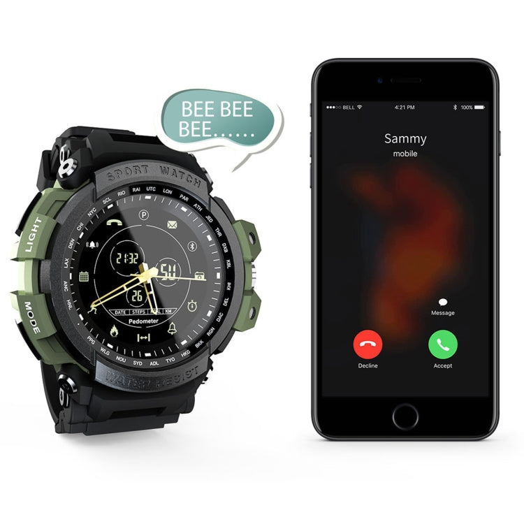Lokmat MK28 Schermo FSTN da 1,4 pollici IP68 Orologio intelligente impermeabile, Promemoria informazioni di supporto / Telecamera remota / Registrazione sportiva