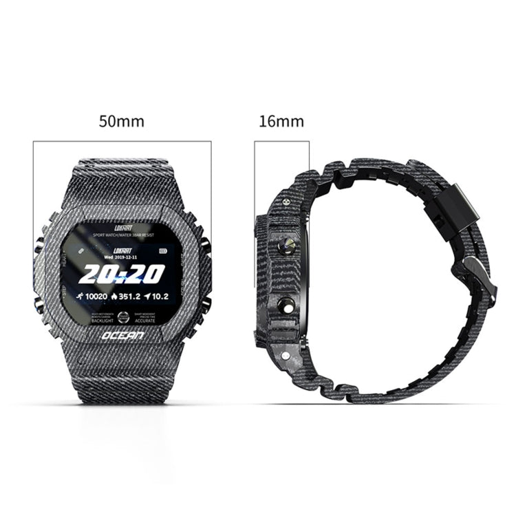 Lokmat OCEAN Touch screen TFT da 1,14 pollici IP68 Orologio intelligente impermeabile, Promemoria informazioni di supporto / Monitoraggio del sonno / Registrazione sportiva