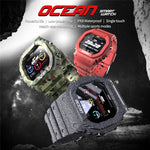 Lokmat OCEAN Touch screen TFT da 1,14 pollici IP68 Orologio intelligente impermeabile, Promemoria informazioni di supporto / Monitoraggio del sonno / Registrazione sportiva