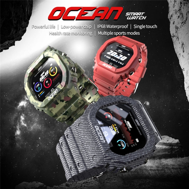 Lokmat OCEAN Touch screen TFT da 1,14 pollici IP68 Orologio intelligente impermeabile, Promemoria informazioni di supporto / Monitoraggio del sonno / Registrazione sportiva