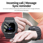 Lokmat OCEAN Touch screen TFT da 1,14 pollici IP68 Orologio intelligente impermeabile, Promemoria informazioni di supporto / Monitoraggio del sonno / Registrazione sportiva