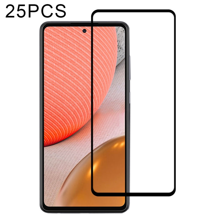 Pellicola in vetro temperato a schermo intero con colla intera da 25 pezzi, For Samsung Galaxy A72 5G / 4G (25pcs), For Samsung Galaxy A72 4G (25 PCS), For Samsung Galaxy A52 5G / 4G (25pcs), For Samsung Galaxy A52 45G / 4G (25pcs), For OPPO A15s (25 PCS)
