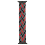 Cinturini di ricambio per cinturino singolo intrecciato in nylon di colore misto con fibbia in plastica per Apple Watch Series 6 e SE e 5 e 4 44 mm / 3 e 2 e 1 42 mm, XL, XXL