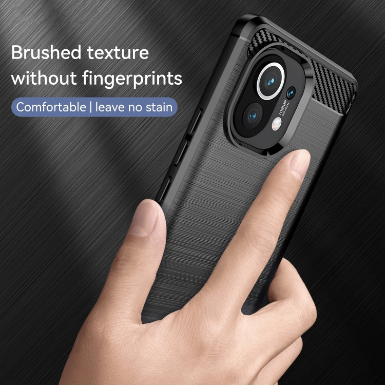 Custodia TPU in fibra di carbonio per Xiaomi Mi 11