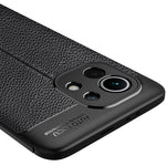 Custodia TPU antiurto con texture Litchi per Xiaomi Mi 11